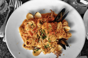 Pasta dish from Trattoria Farfalla