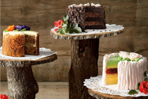 Three Sweet Lady Jane cakes on